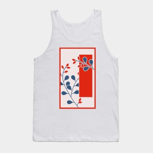 Bush Clover and Red Tanzaku Tank Top